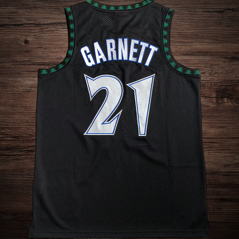 Men’s Timberwolves 1997-98 #21 Garnett Jersey