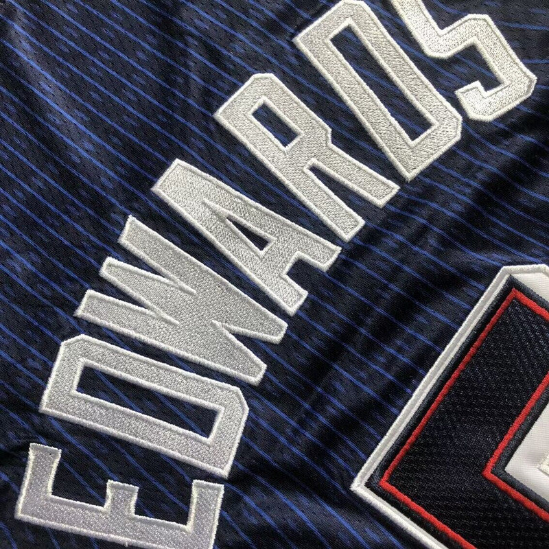 Men’s 2024 Olympics Team USA #5 Edwards Navy Jersey