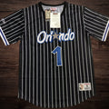 Men’s Orlando Magic #1 McGrady Black Short Sleeve Jersey