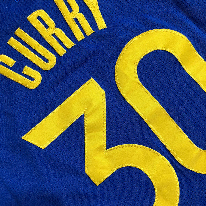 Men’s Golden State Warriors #30 Curry Player Edition Jersey Blue