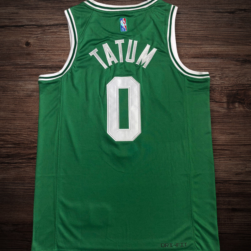 Men’s Boston Celtics 75th anniversary #0 Tatum Jersey Green All Stitched