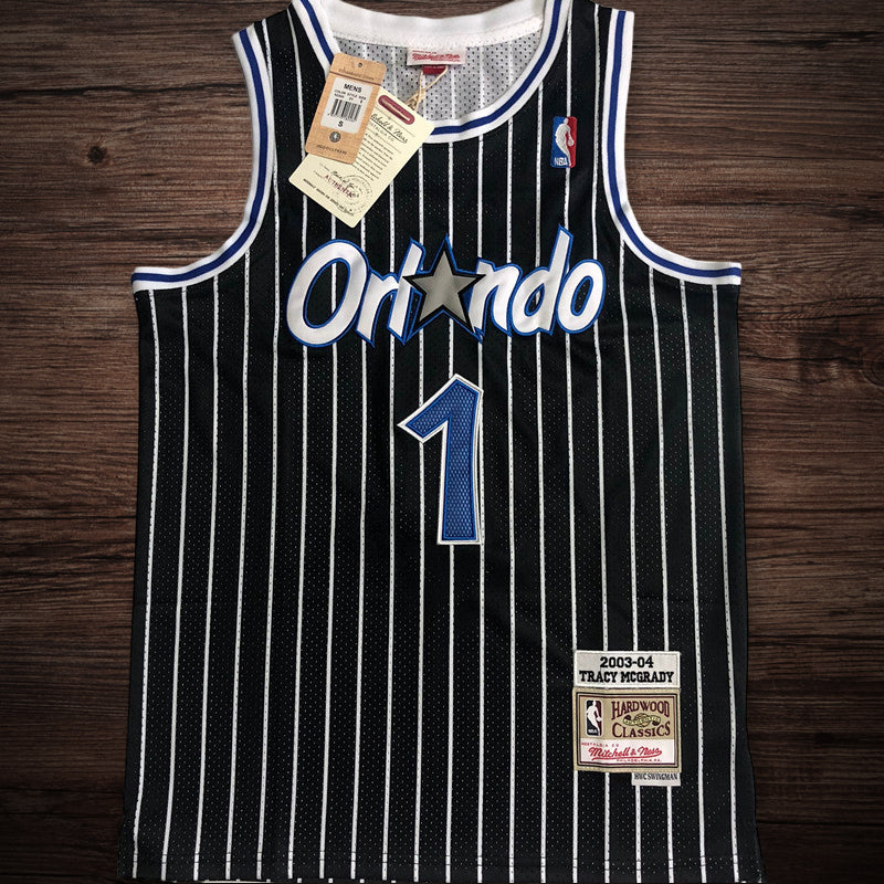 Men’s Orlando Magic2003-04  #1 Tracy McGrady Jersey Black