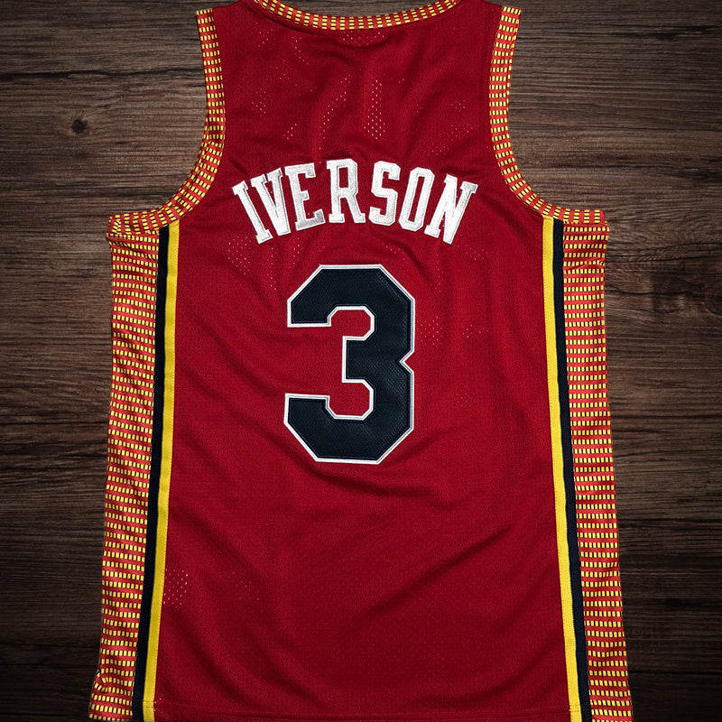 Men’s Philadelphia 76ers 2004/05  #3 Allen Iverson Red Jersey