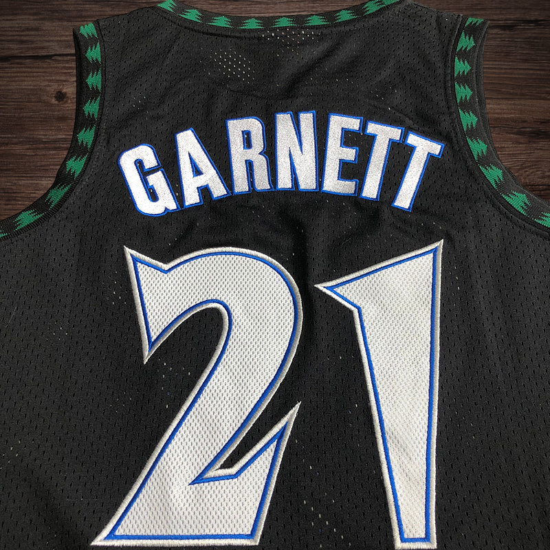 Men’s Timberwolves 1997-98 #21 Garnett Jersey