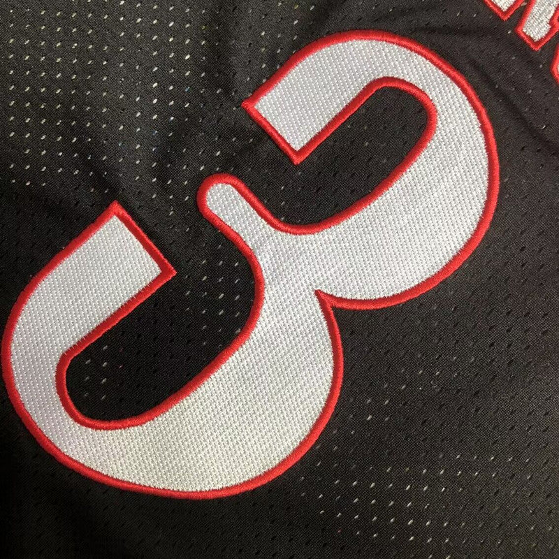 Men’s Philadelphia 76ers #3 IVERSON Black Short Sleeve Jersey
