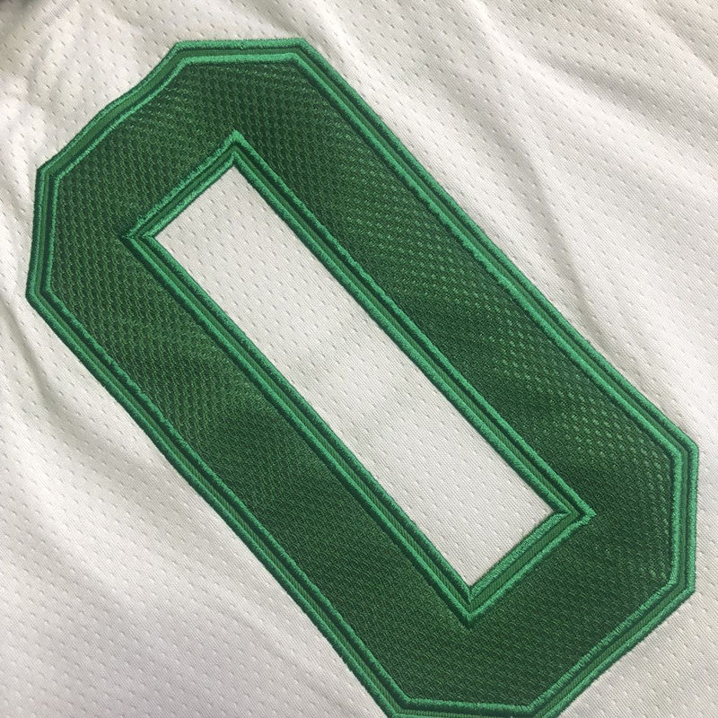 Men’s Boston Celtics 75th anniversary #0 Tatum Jersey White All Stitched