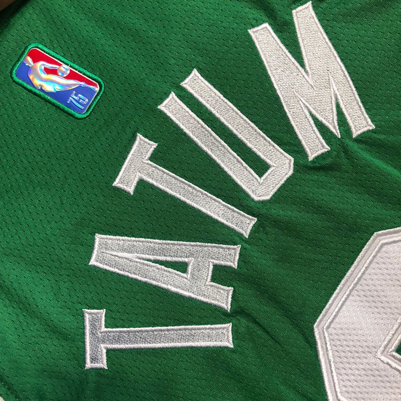 Men’s Boston Celtics 75th anniversary #0 Tatum Jersey Green All Stitched