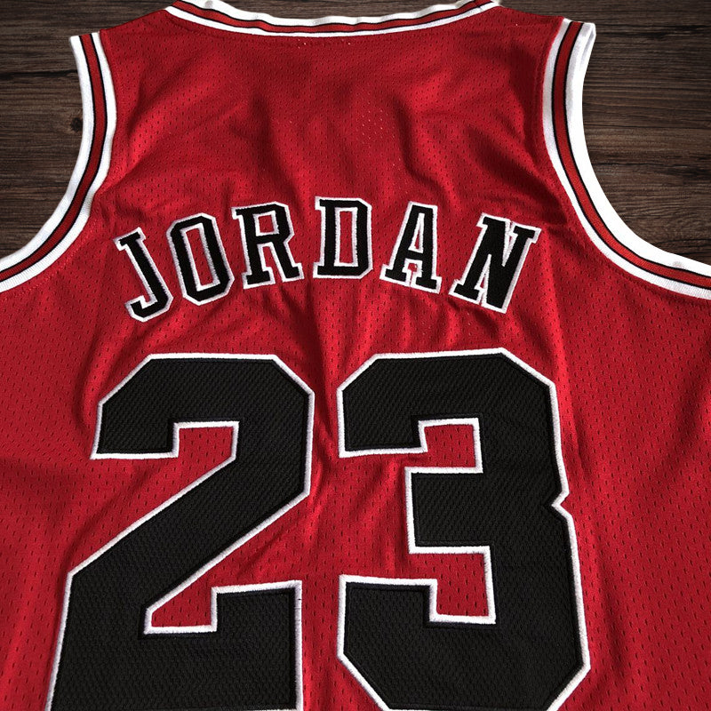 Men’s Chicago Bulls 1997-98 Finals #23 Michael Jordan Jersey Red