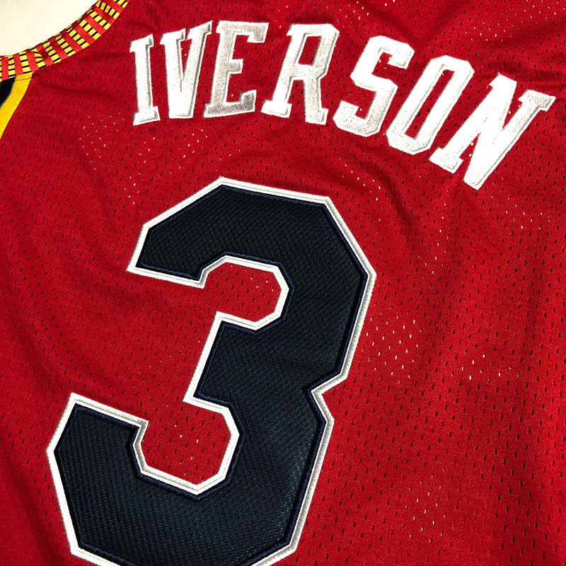 Men’s Philadelphia 76ers 2004/05  #3 Allen Iverson Red Jersey