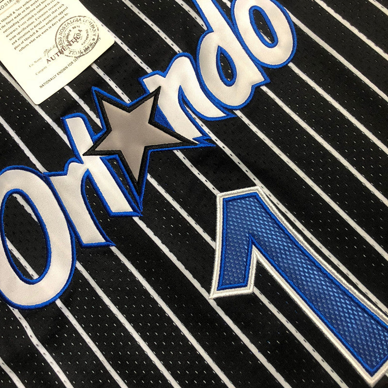 Men’s Orlando Magic #1 McGrady Black Short Sleeve Jersey