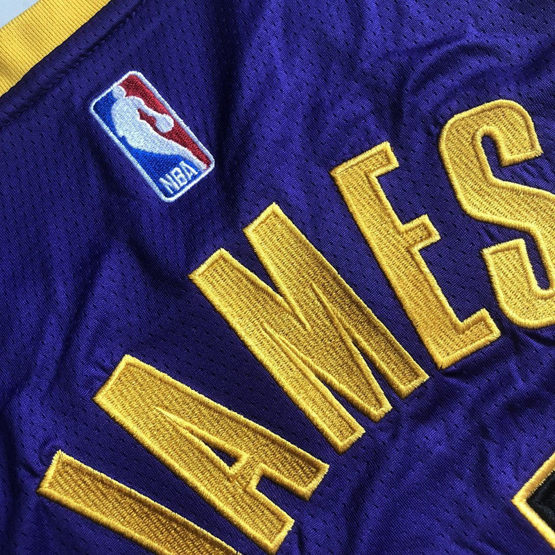 Men’s Los Angeles Lakers #23 James Purple Jersey