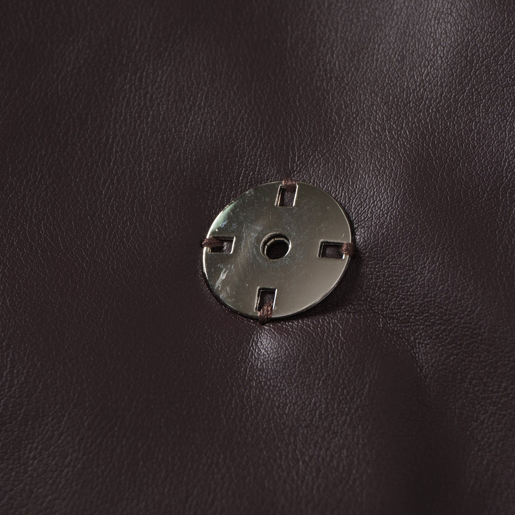 Solange Brown Leather Mini Blazer Dress