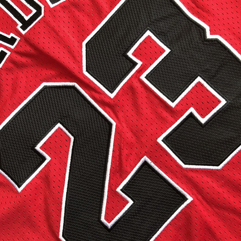 Men’s Chicago Bulls 1997-98 Finals #23 Michael Jordan Jersey Red