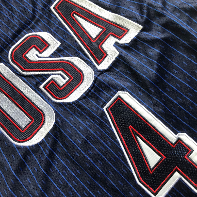 Men’s 2024 Olympics Team USA #4 Curry Navy Jersey