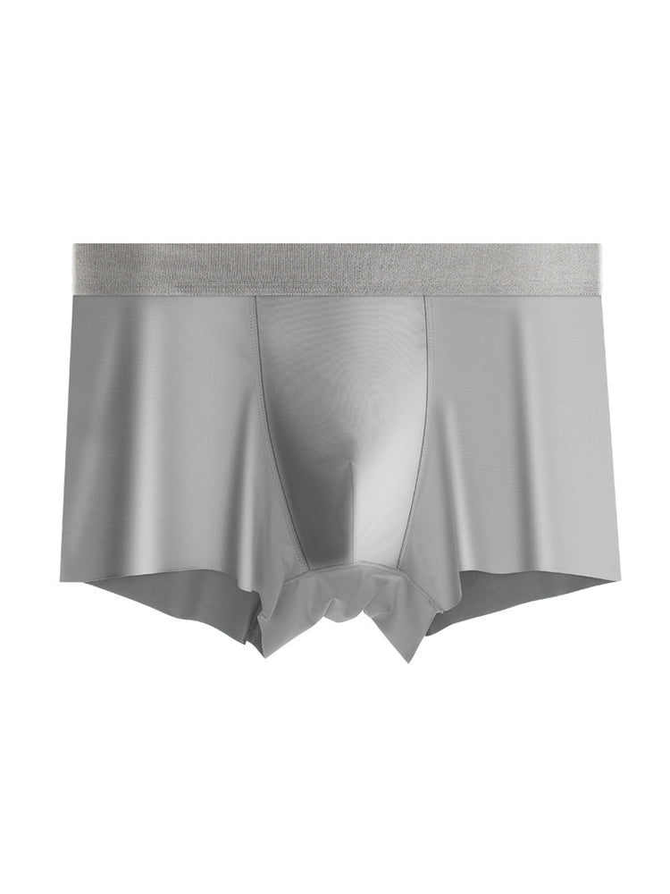 3 Pack Men's Solid Color Lightweight Comfortable Breathable Seamless Trunks