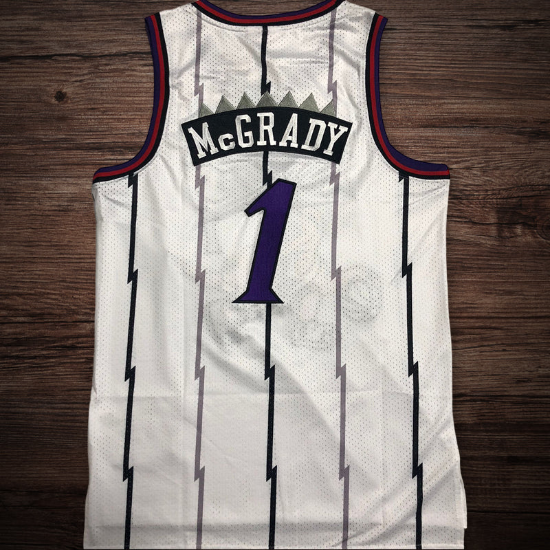 Men’s Toronto Raptors 1998-99 #1 Tracy McGrady Jersey White