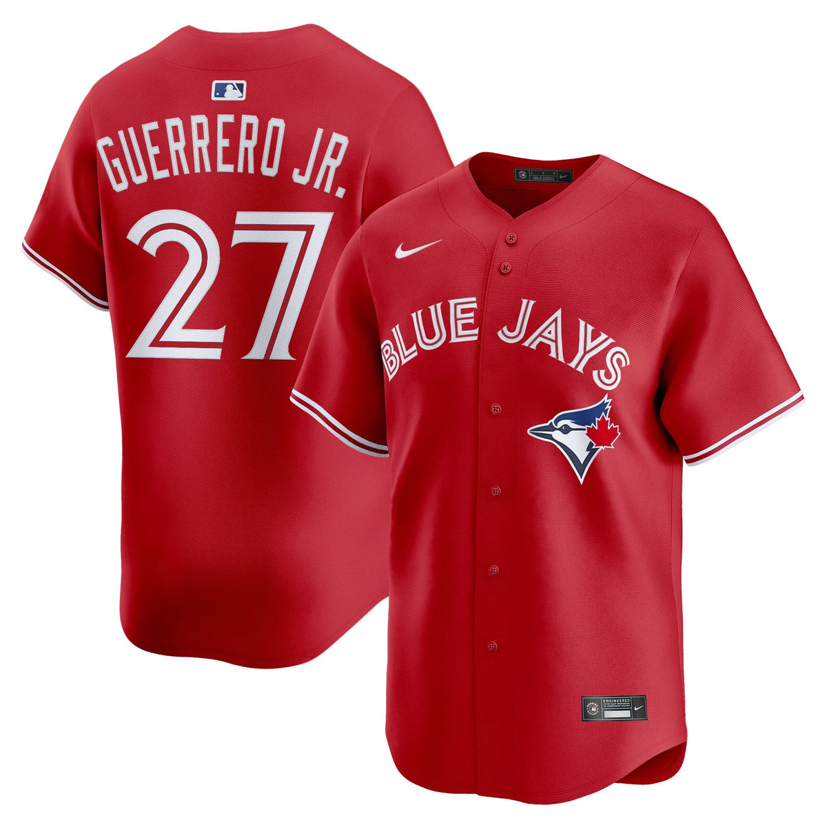 Men’s Toronto Blue Jays Vladimir Guerrero Jr. #27 Red Baseball Jersey