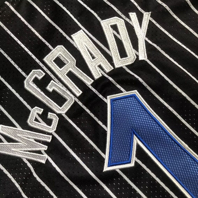 Men’s Orlando Magic #1 McGrady Black Short Sleeve Jersey