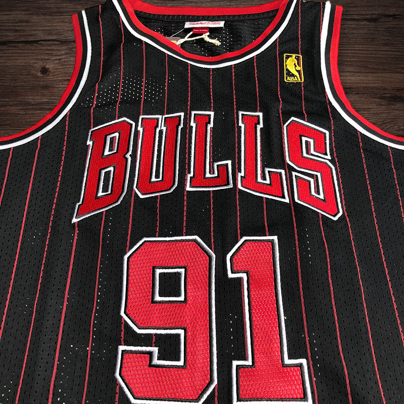 Men’s Chicago Bulls 1996-97 #91 Dennis Rodman Jersey