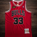 Men’s Chicago Bulls 1997-98 Finals #33 Scottie Pippen Jersey Red
