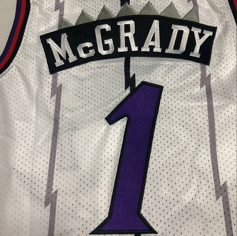 Men’s Toronto Raptors 1998-99 #1 Tracy McGrady Jersey White