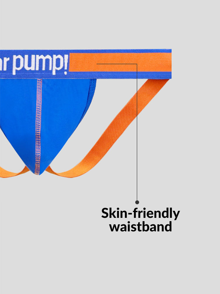 2 Pack Men's 3D Pouch Open-Back Jockstraps