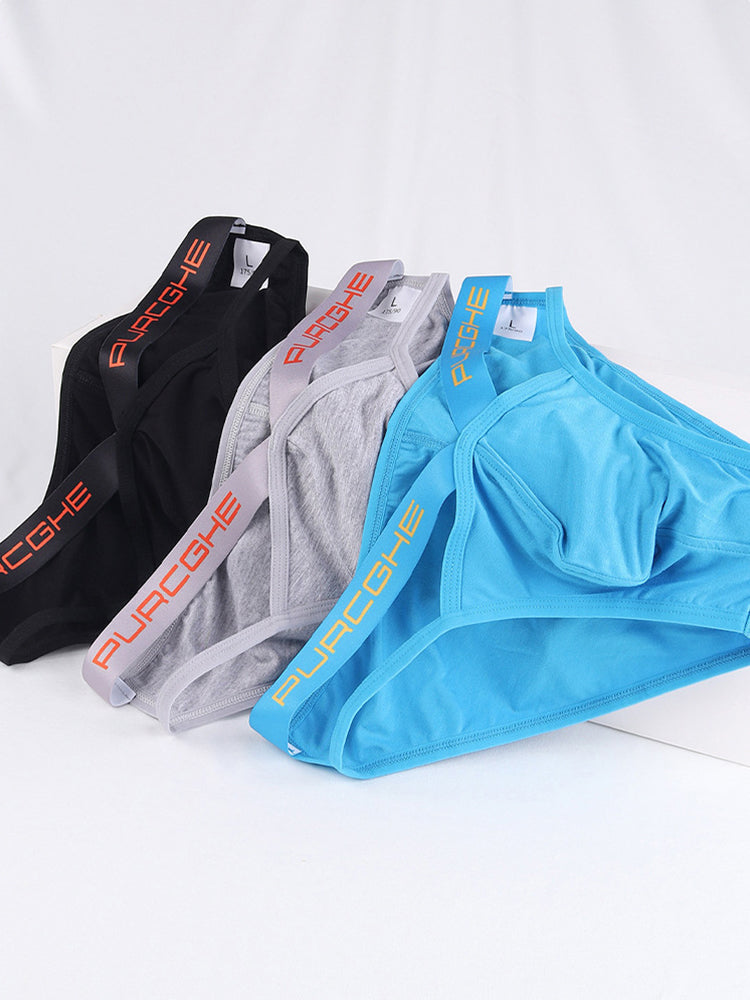 3 Pack Men's Low-Rise Sexy Hollow-Out Bikinis