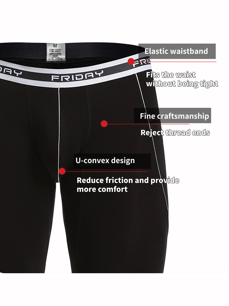 Men's Thermal Pants Bamboo Fiber Casual Thermal Pants