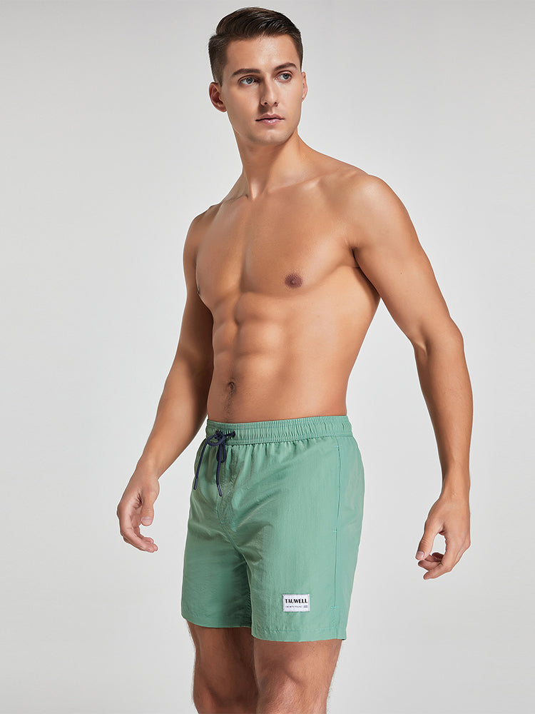 Men's Solid Breathable Beach Shorts Boxer