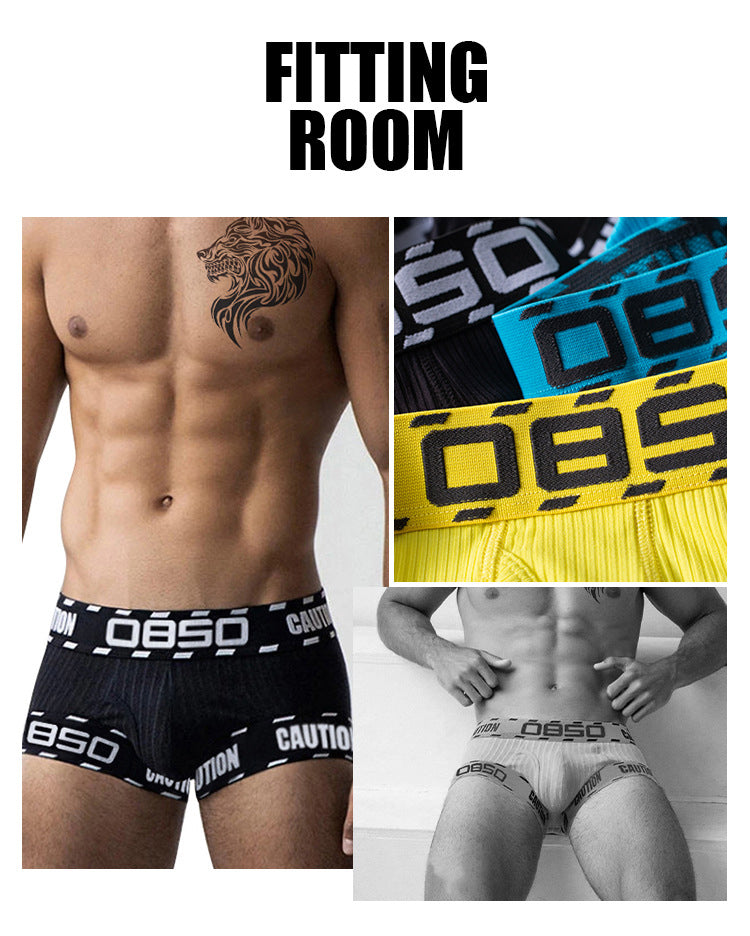 2 Pack Men's U-Pouch Low-Rise Breathable Trunks