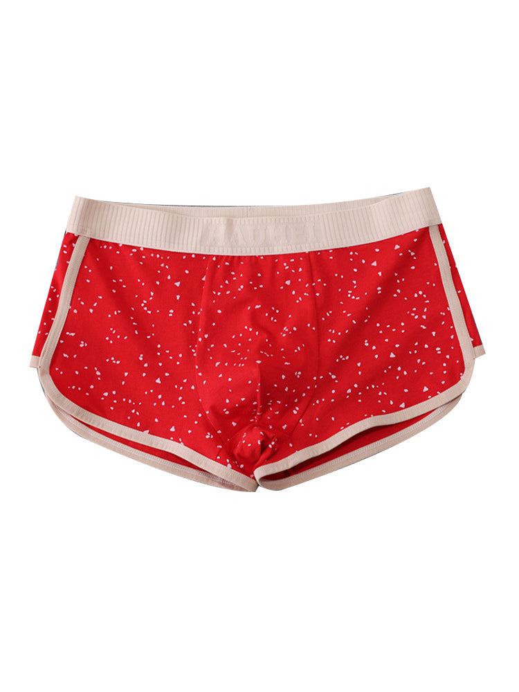 4-pack Men's Starry Sky Pure Cotton Personality Trendy Youth Boxer Briefs