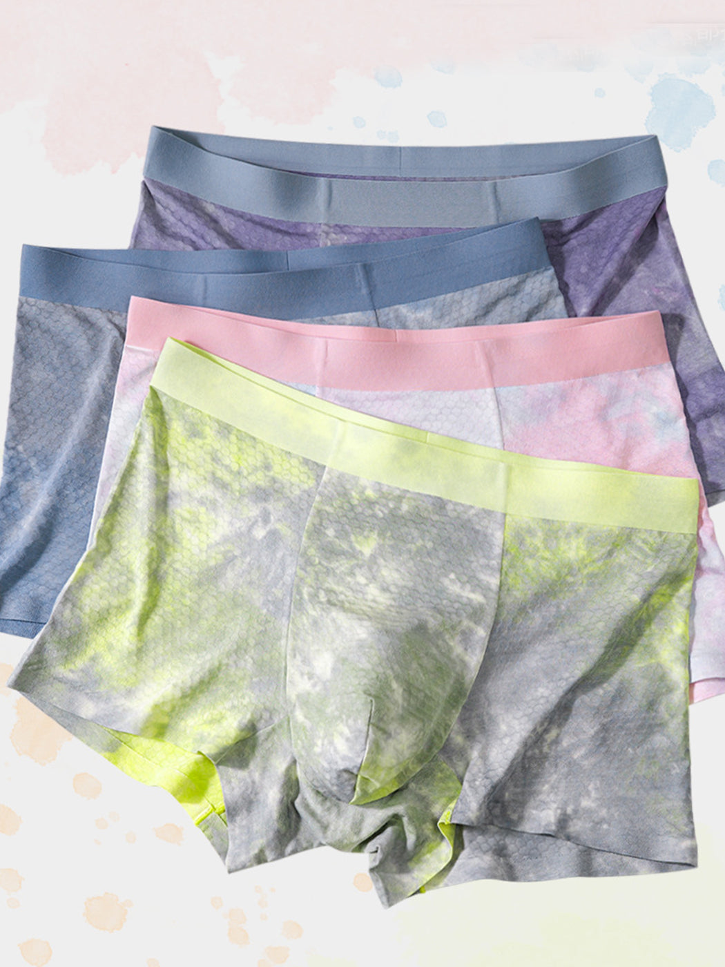 Men's Seamless Modal Trunks in Ombre