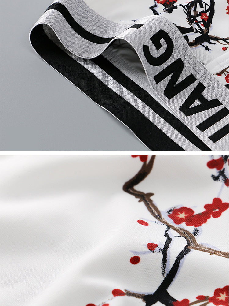 3 Pack Men's Ice Silk U Convex Pouch Trunks with Fly