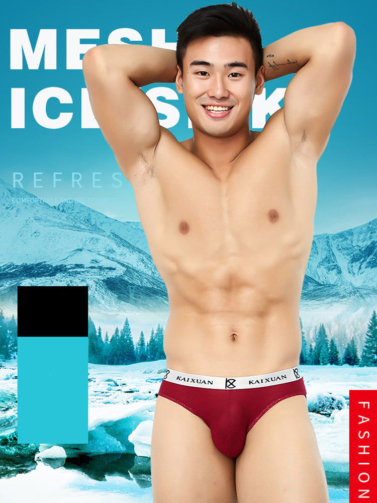 3 Pack Men's Soft Elastic Comfortable Breathable Low Waist Sexy Thong