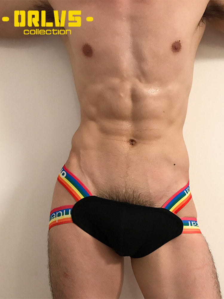 3-pack Men's Rainbow Cotton Thong