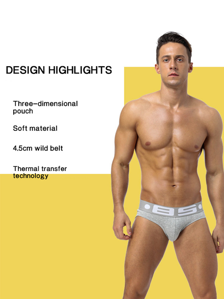 3 Pack Men's Sport Solid Low-Rise Jockstraps