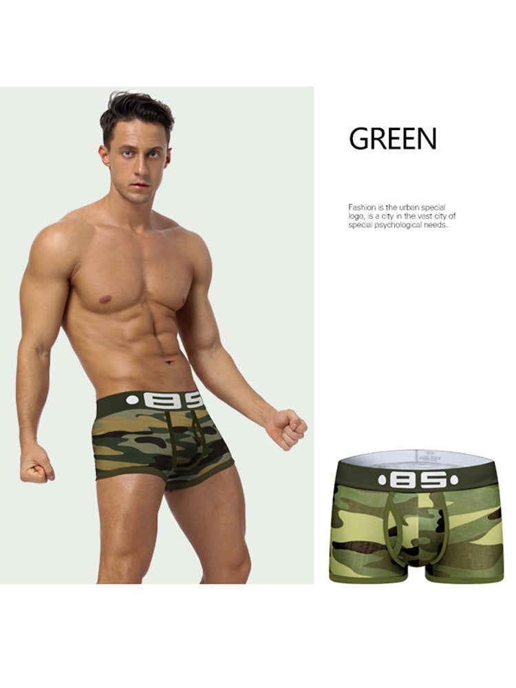 Men's Camouflage Low-Rise Sport Trunk