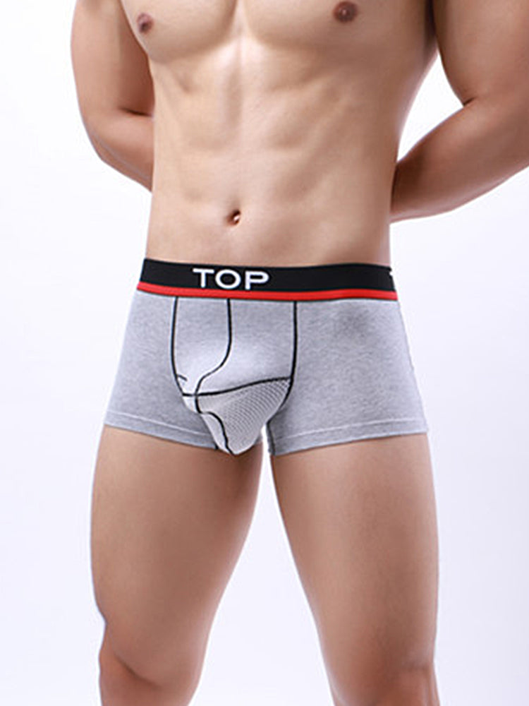 4 Pack Men's Cotton Gun Egg Separation Elephant Nose Trunks