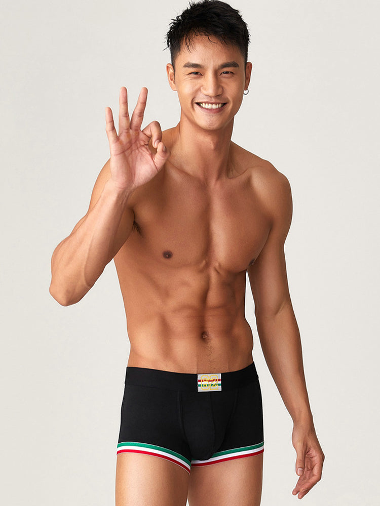 2 Pack Men's Low-Rise Cotton Boxer Briefs