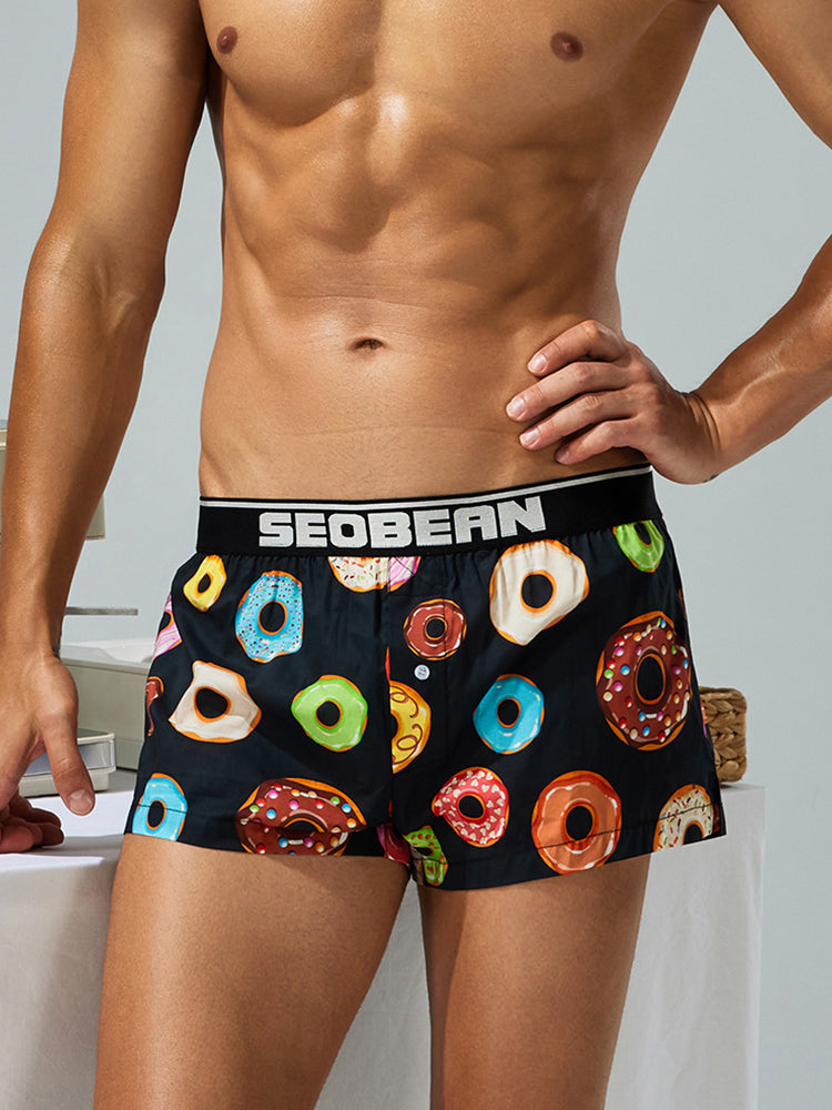 Men's Breathable Loose Fit Homewear Lounge Boxer