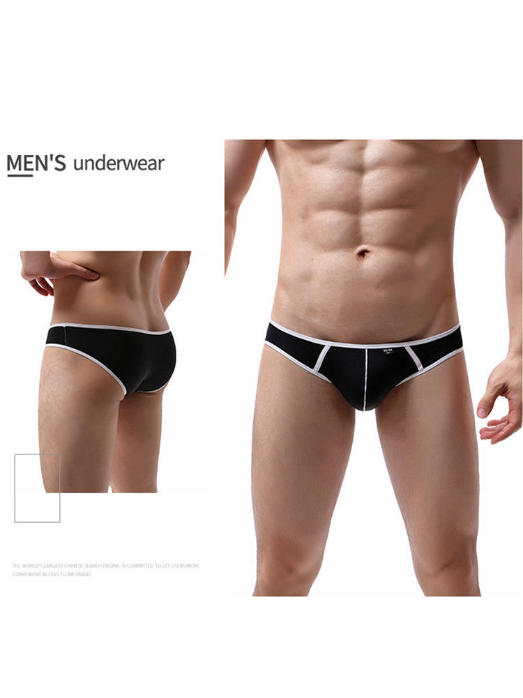 3-pack Men's Nylon Low-rise U-shaped Briefs