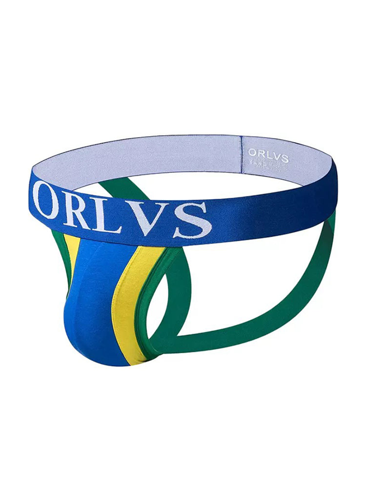 3 Pack Men's U-Pouch Striped Sexy Jockstraps