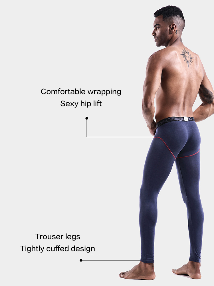 Men's Autumn Johns Underwear 2 in 1 Design Warm Polyester Tights