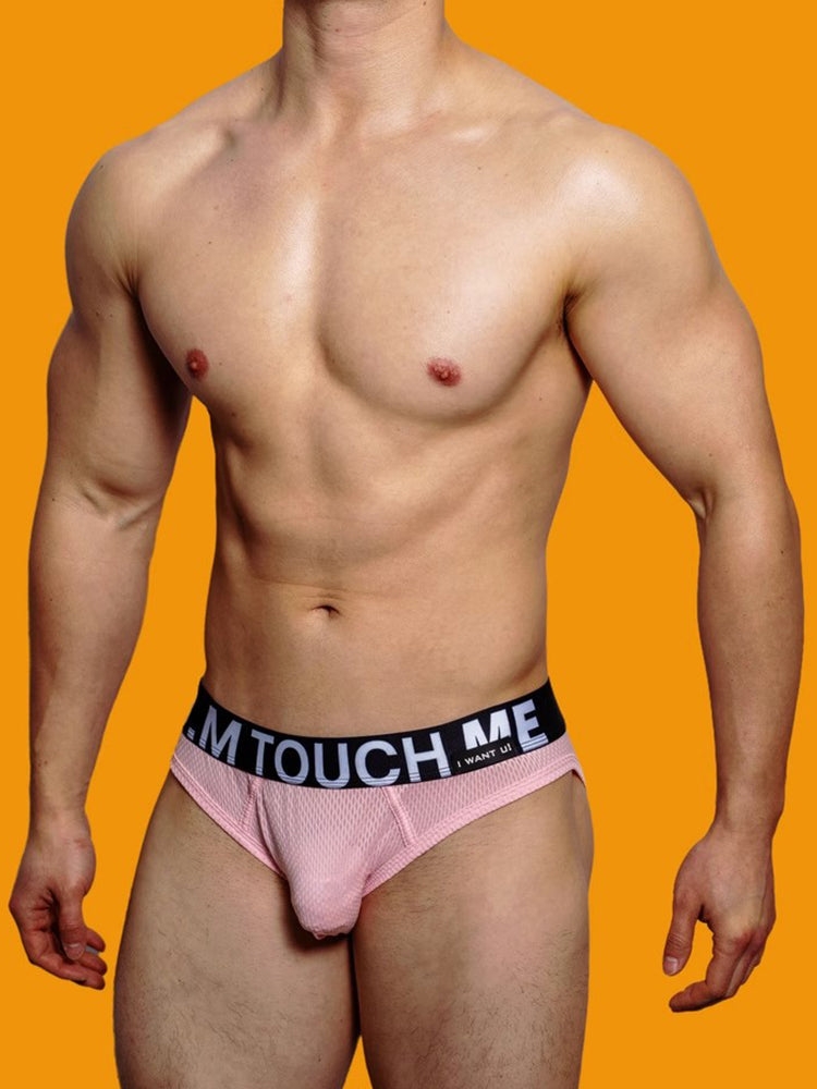 2 Pack Men's Low Waist Mesh Nylon Breathable Jockstrap