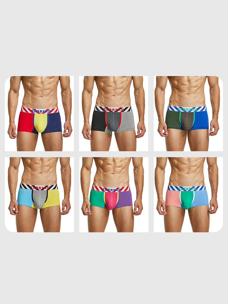 2-pack Men's Colorblock Cotton Boxer Briefs