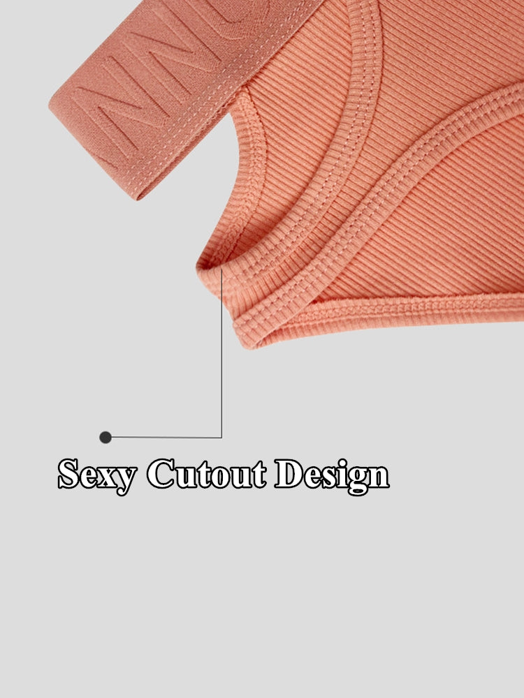 Men's Ribbed Cutout Stretch Cotton Briefs