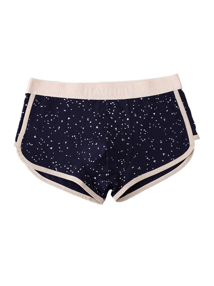 4-pack Men's Starry Sky Pure Cotton Personality Trendy Youth Boxer Briefs