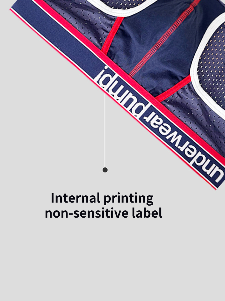 2 Pack Men's Breathable Mesh Comfortable U-convex Large Pouch Sports Briefs