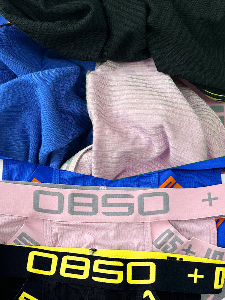 2 Pack Men's Breathable Personalized Low-Rise High-Elastic Briefs