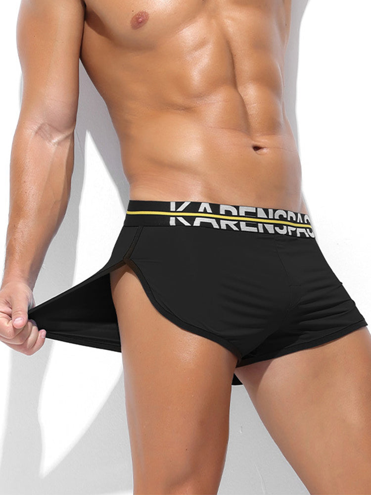 2 Pack Men's Comfortable Lounge Sport Boxer Briefs